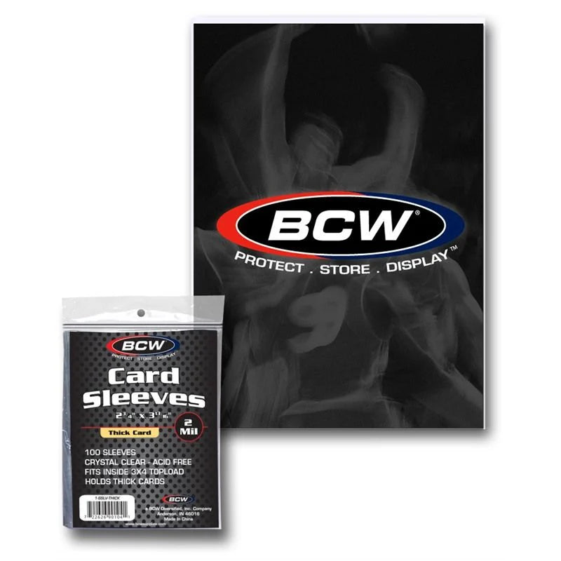 baseball card collector sleeves BCW Card Sleeves