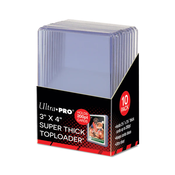 Ultra Pro 3" x 4" Super Thick 200PT Toploaders (10ct)