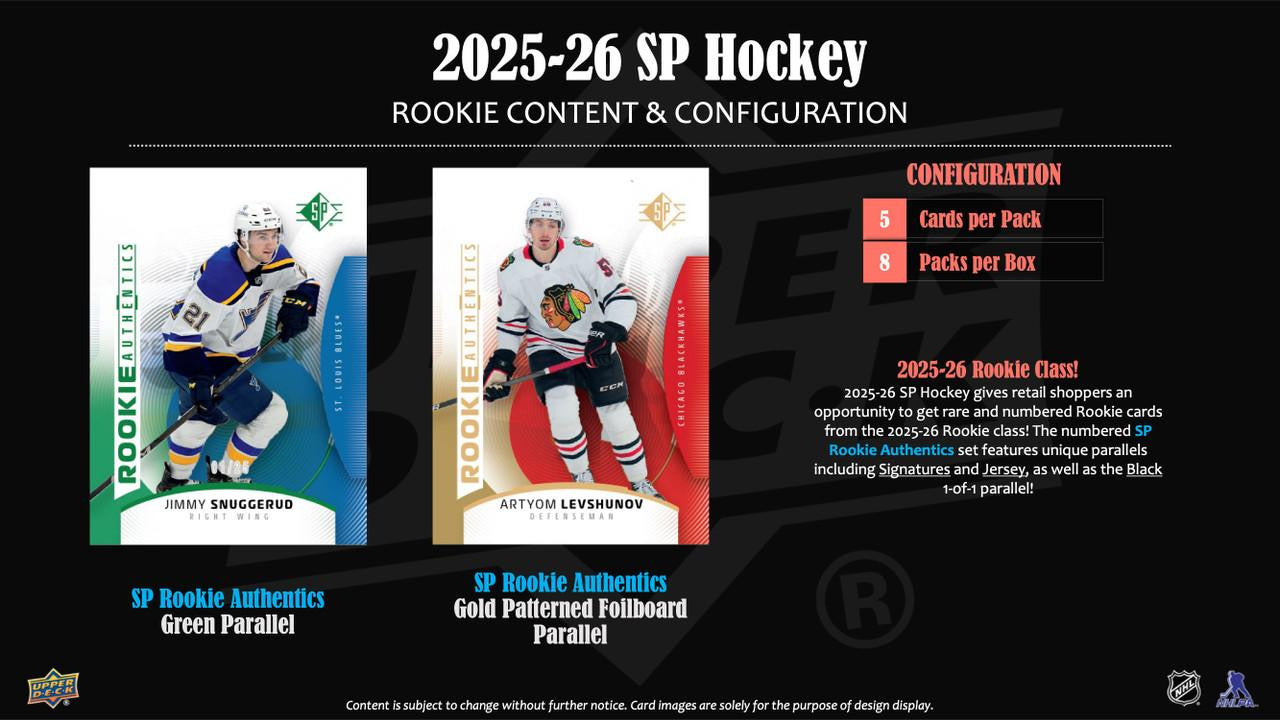 2025/26 Upper Deck SP Hockey Blaster Box