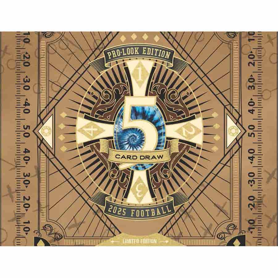 football cards limited edition 2025 Wild Card 5-Card Draw Football Pro-Look Edition Hobby Box