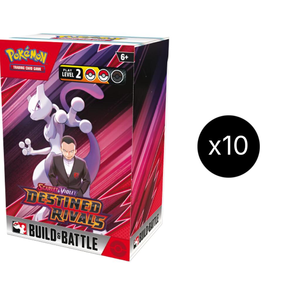 Pokemon TCG - Scarlet & Violet-Destined Rivals Build and Battle Sealed Display
