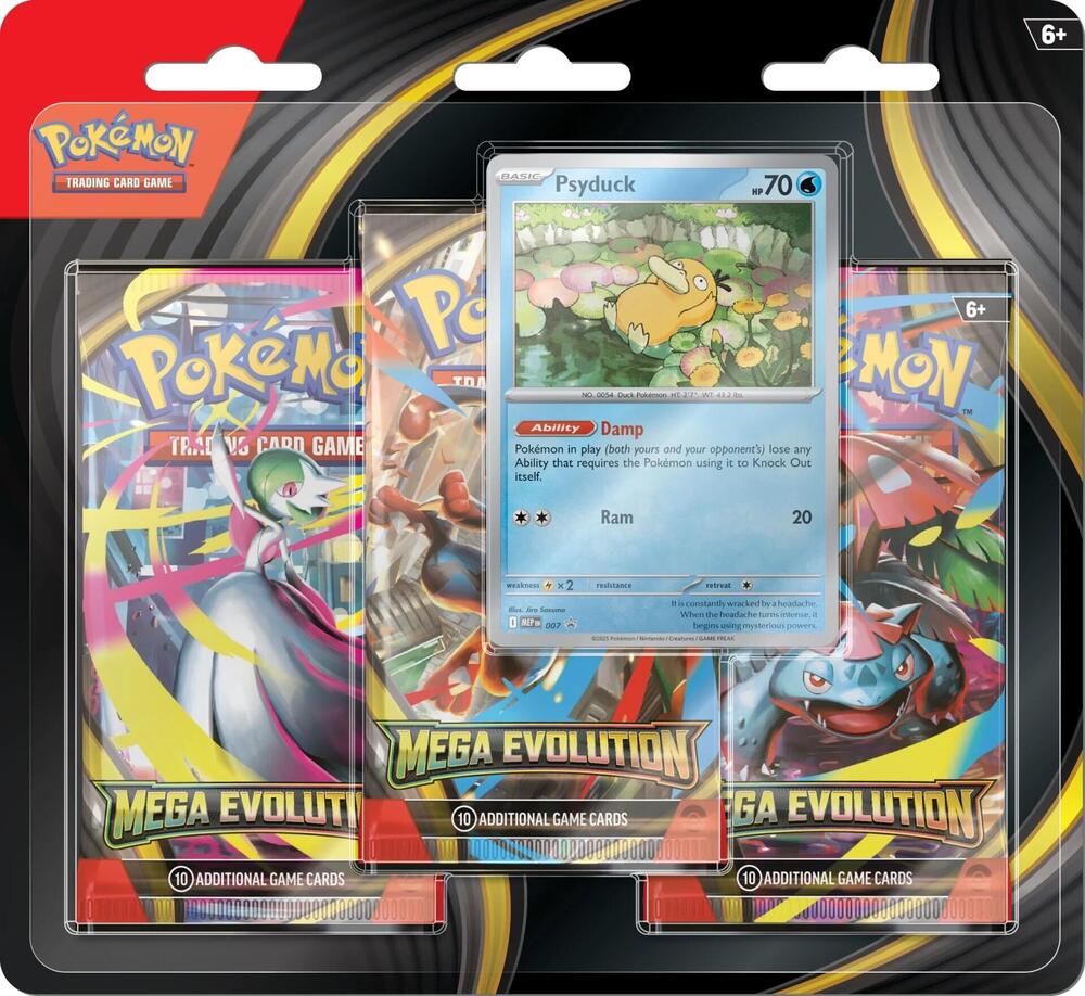 Pokemon TCG: Mega Evolution - 3 Pack Blister with Promo