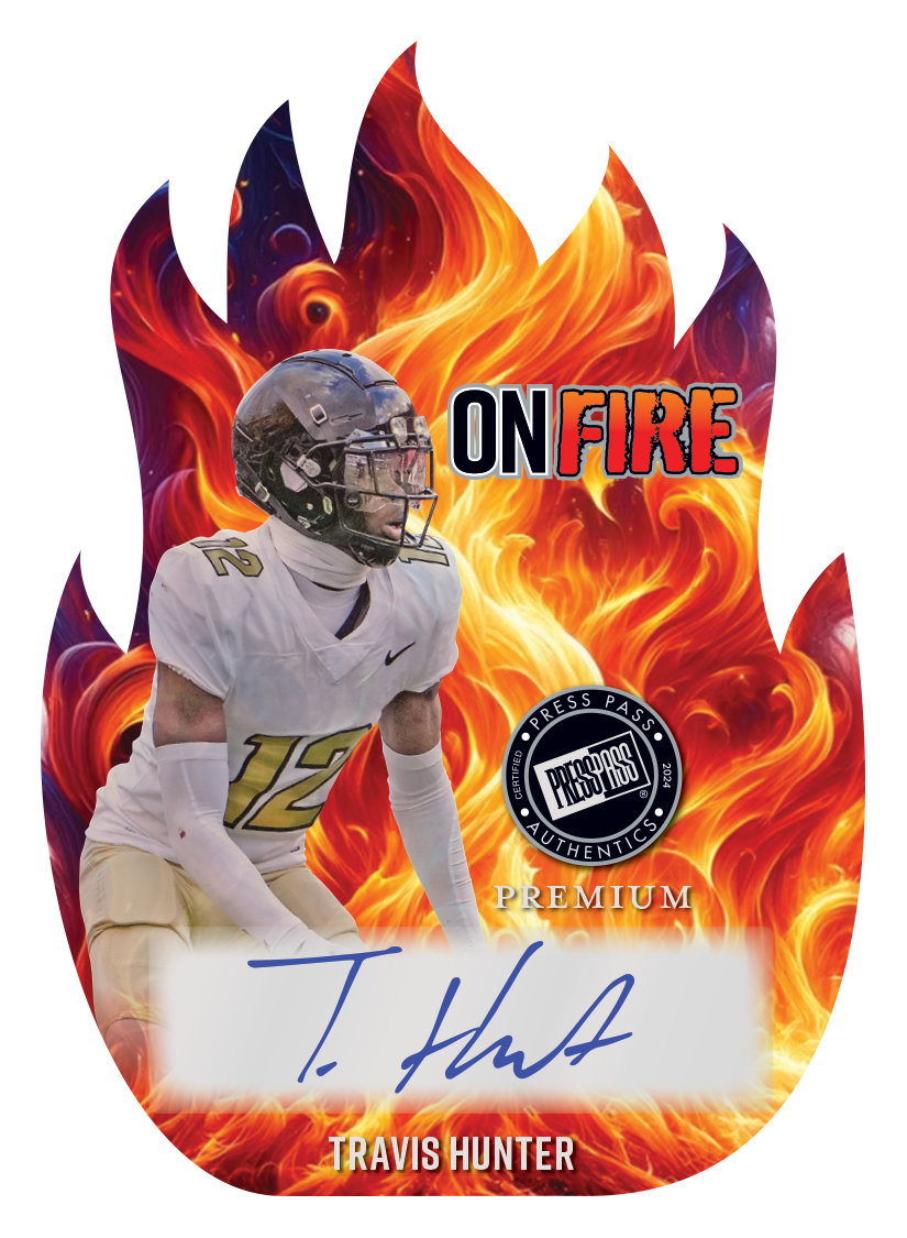 2024 Leaf Press Pass Premium Football Hobby Box - CLEARANCE - 4 Autographs