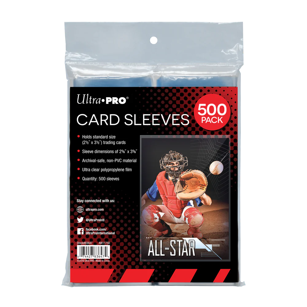 Ultra Pro 2.5" x 3.5" Soft Trading Card Penny Sleeves 500 pack