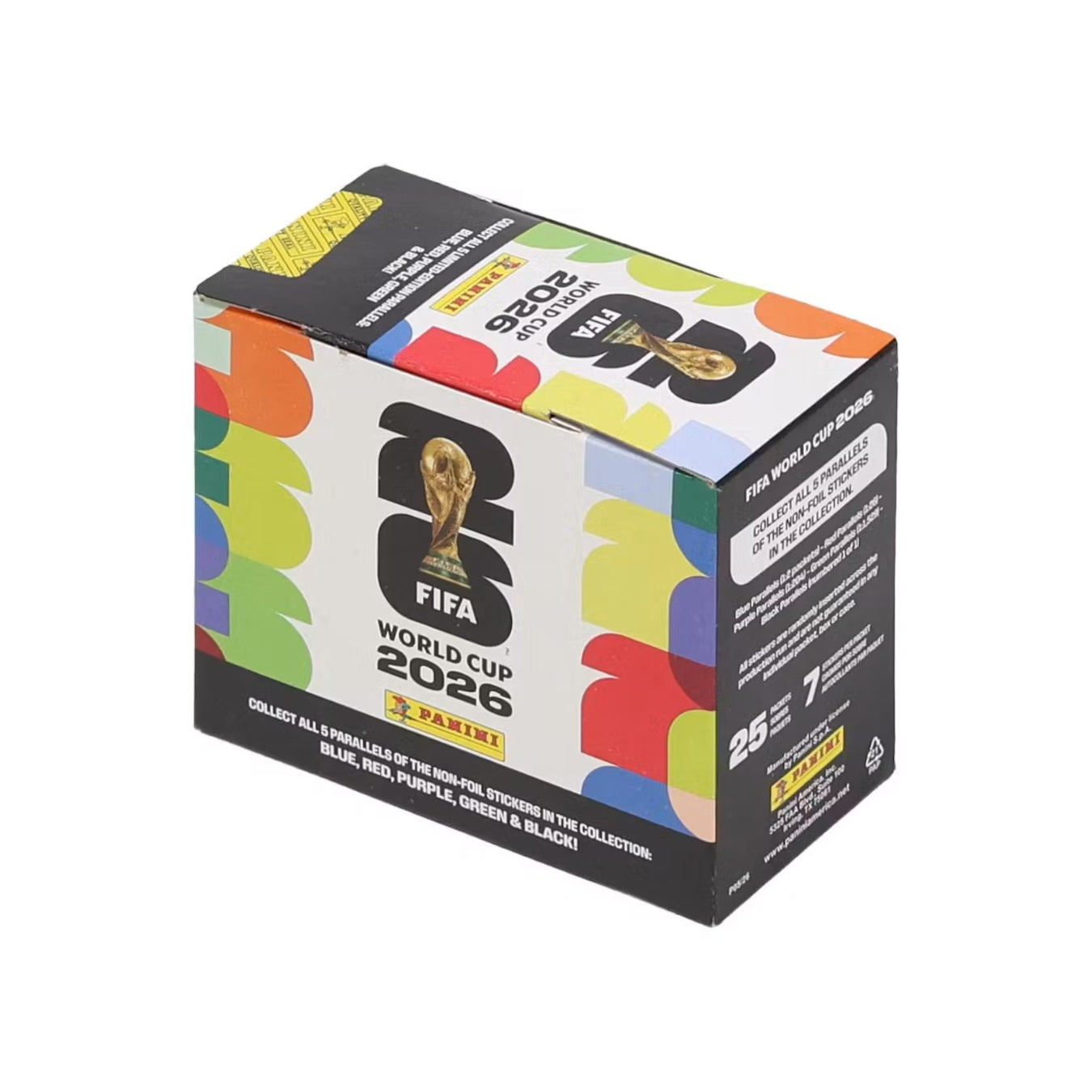 2026 Panini FIFA World Cup Soccer 25-Pack Sticker Box - U.S. Version