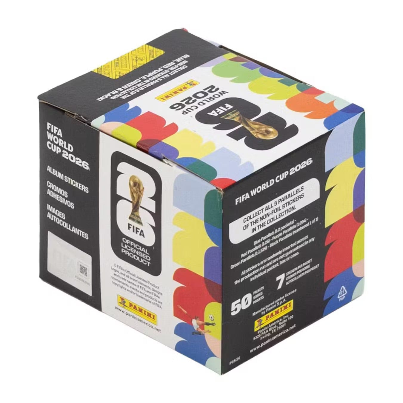 2026 Panini FIFA World Cup Soccer 50-Pack Sticker Box - U.S. Version