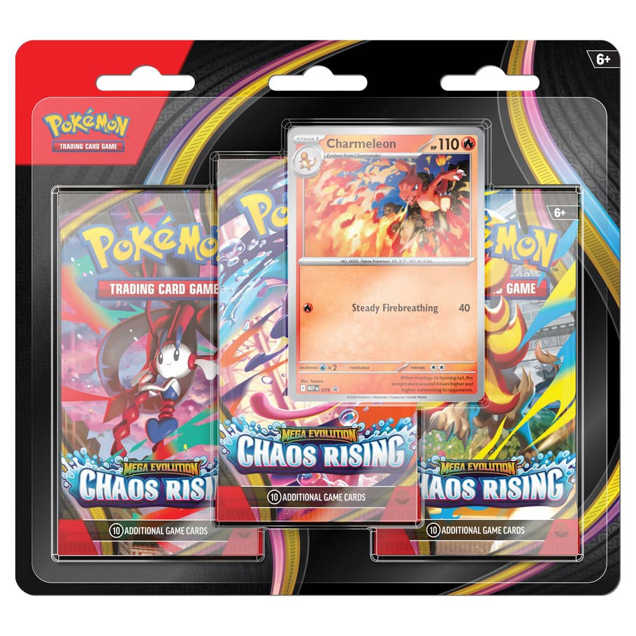 Pokémon TCG: Mega Evolution: Chaos Rising: 3-Booster Blister Pack
