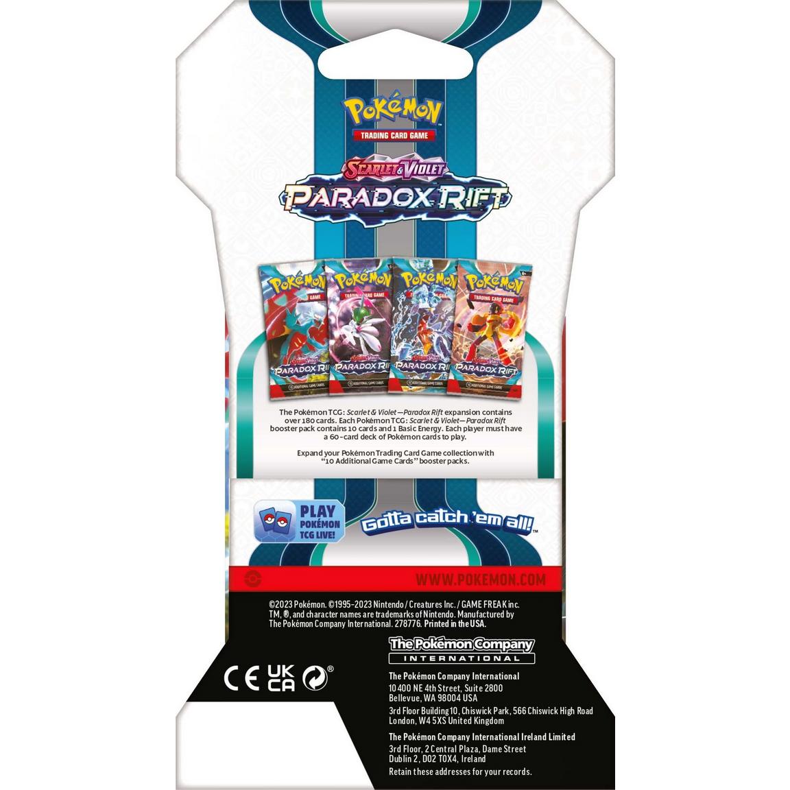 Pokémon TCG: Scarlet & Violet-Paradox Rift Sleeved Booster Pack (10 Cards)