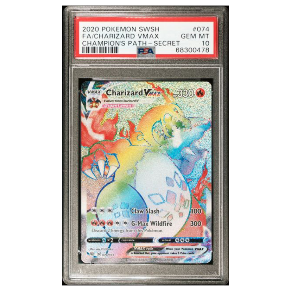 Charizard VMAX #074 - PSA 10 - Champion's Path Collectors Row Charizard VMAX #074 - PSA 10 - Champion's Path Collectors Row
