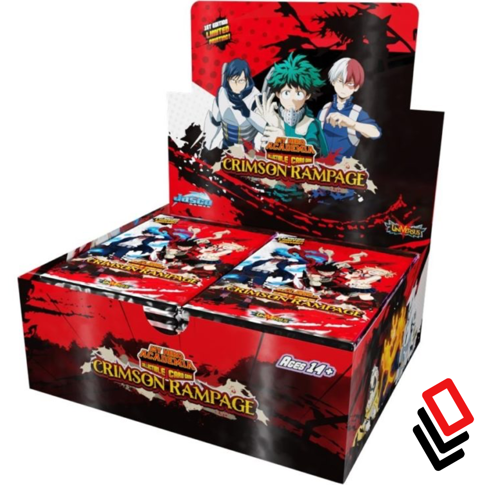 UniVersus CCG: Set 2- My Hero Academia Crimson Rampage Booster Pack, 1st Printing, Booster Pack
