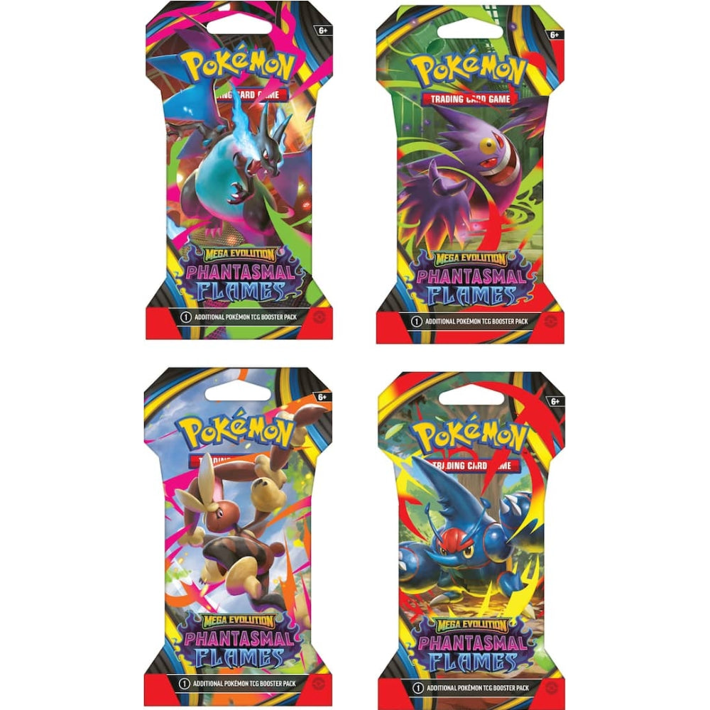 best pokemon card packs to open Pokémon TCG: Mega Evolution 2: Phantasmal Flames: Sleeved Booster Pack – Collectors Row