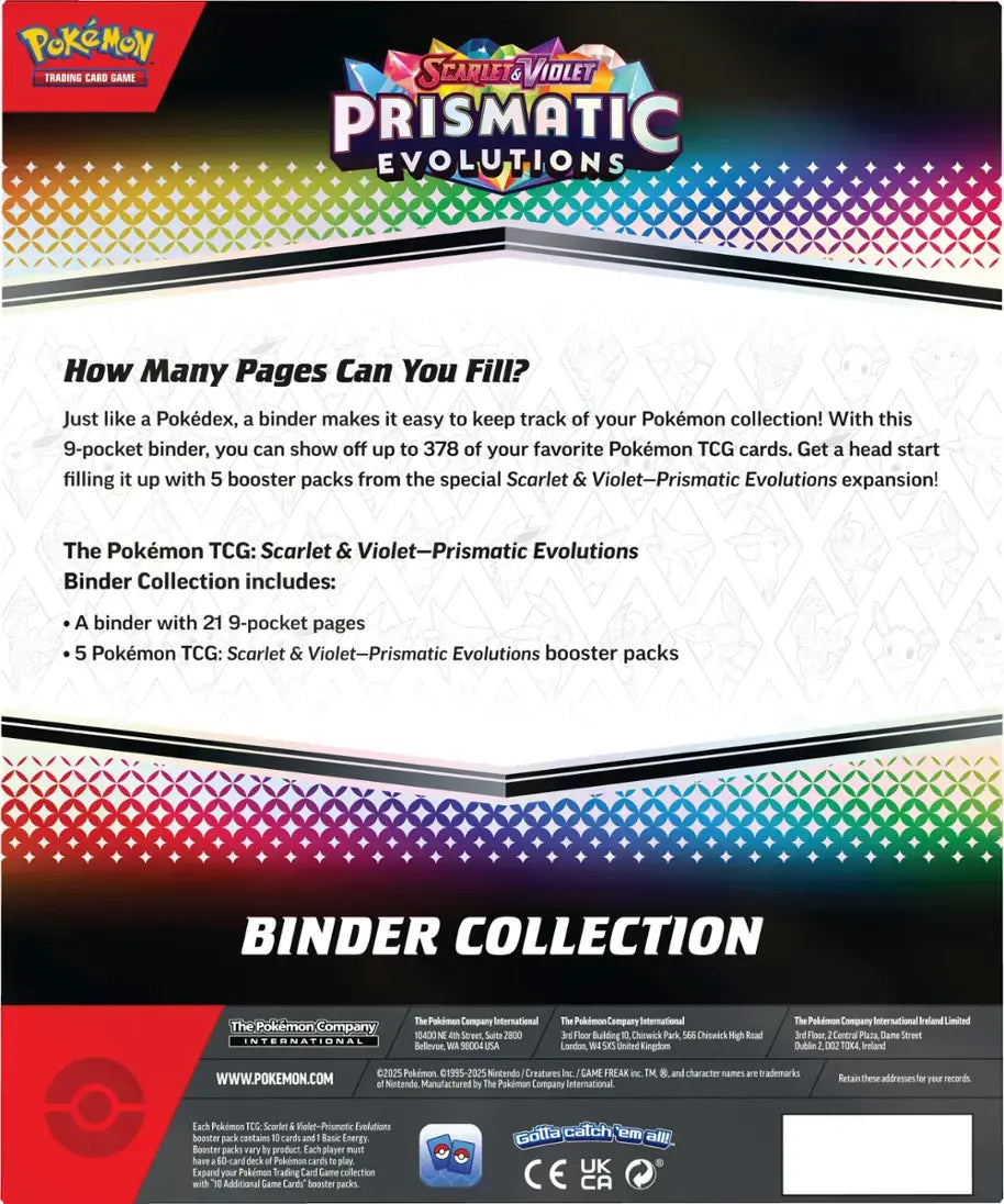 Pokémon TCG: Scarlet & Violet - Prismatic Evolutions Binder Collection