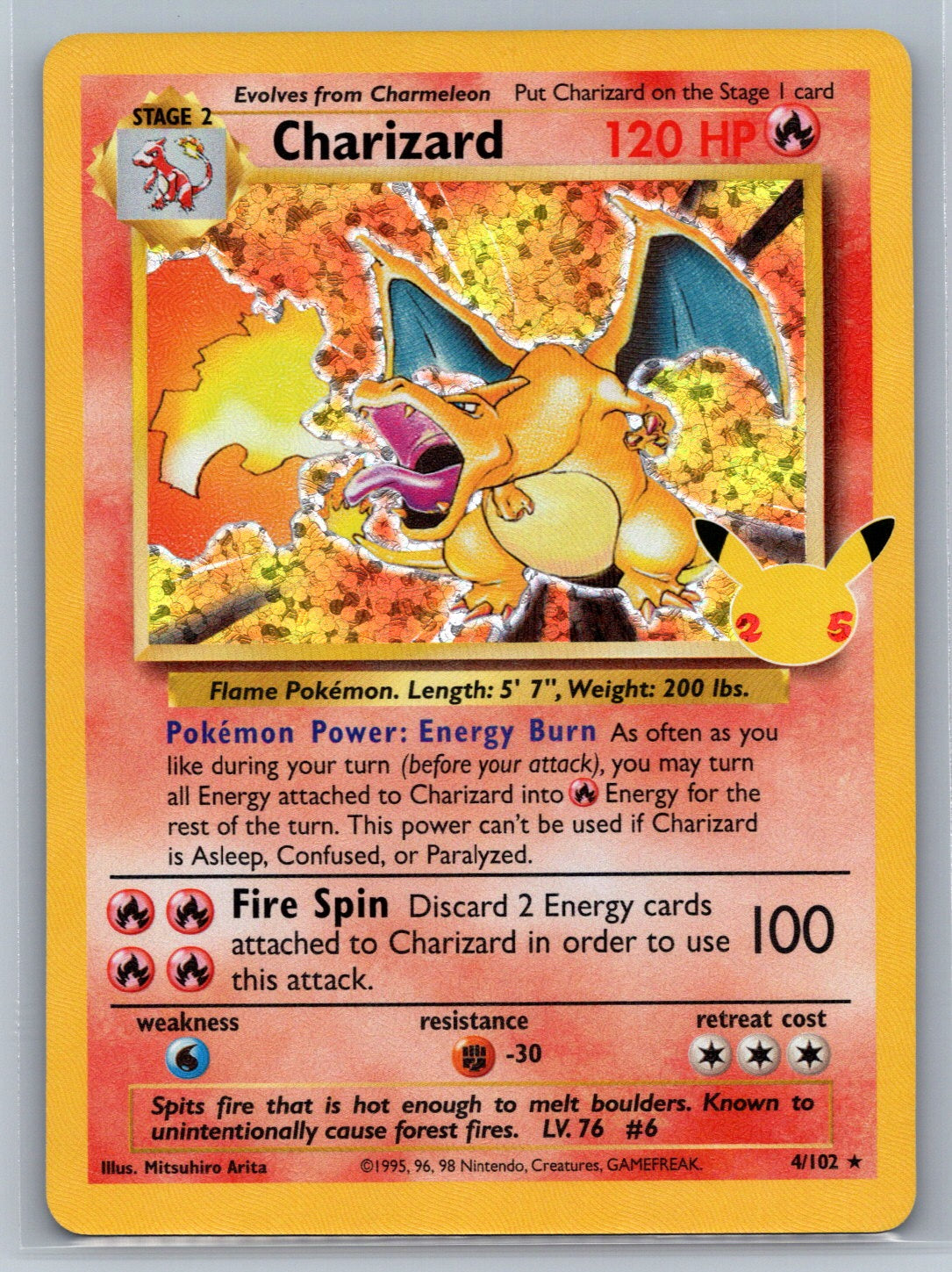 Charizard Classic Collection Celebrations: Classic Collection 4/102 NM