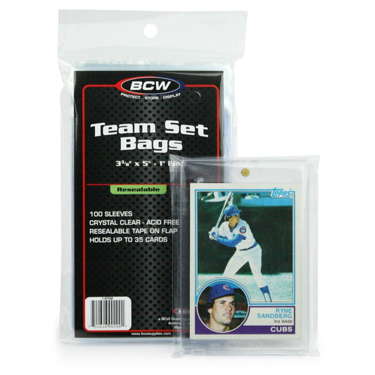 BCW Resealable Team Set Bags