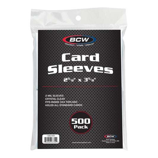 BCW Standard Card Sleeves - 500 Pack