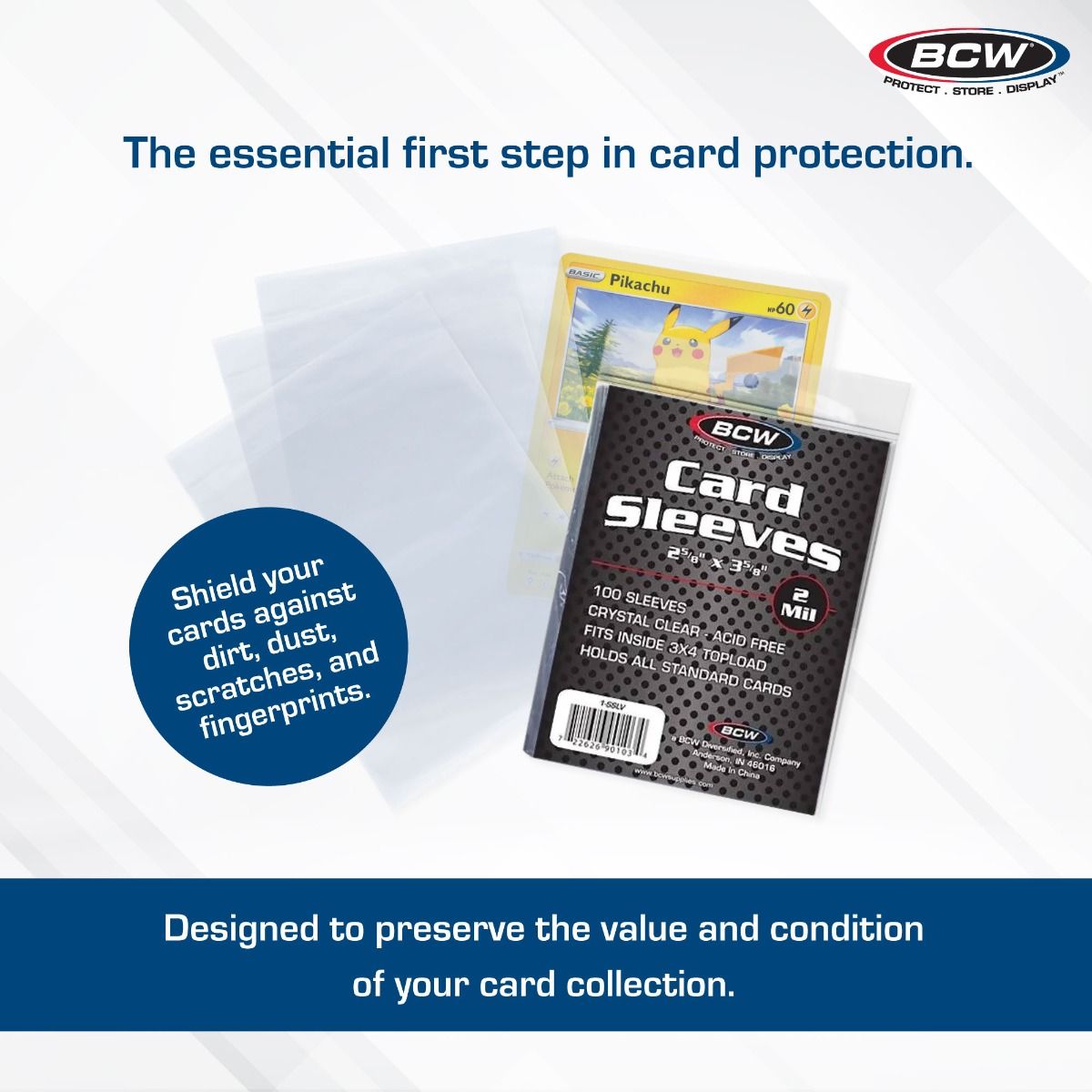 BCW Standard Card Sleeves - 100 Count