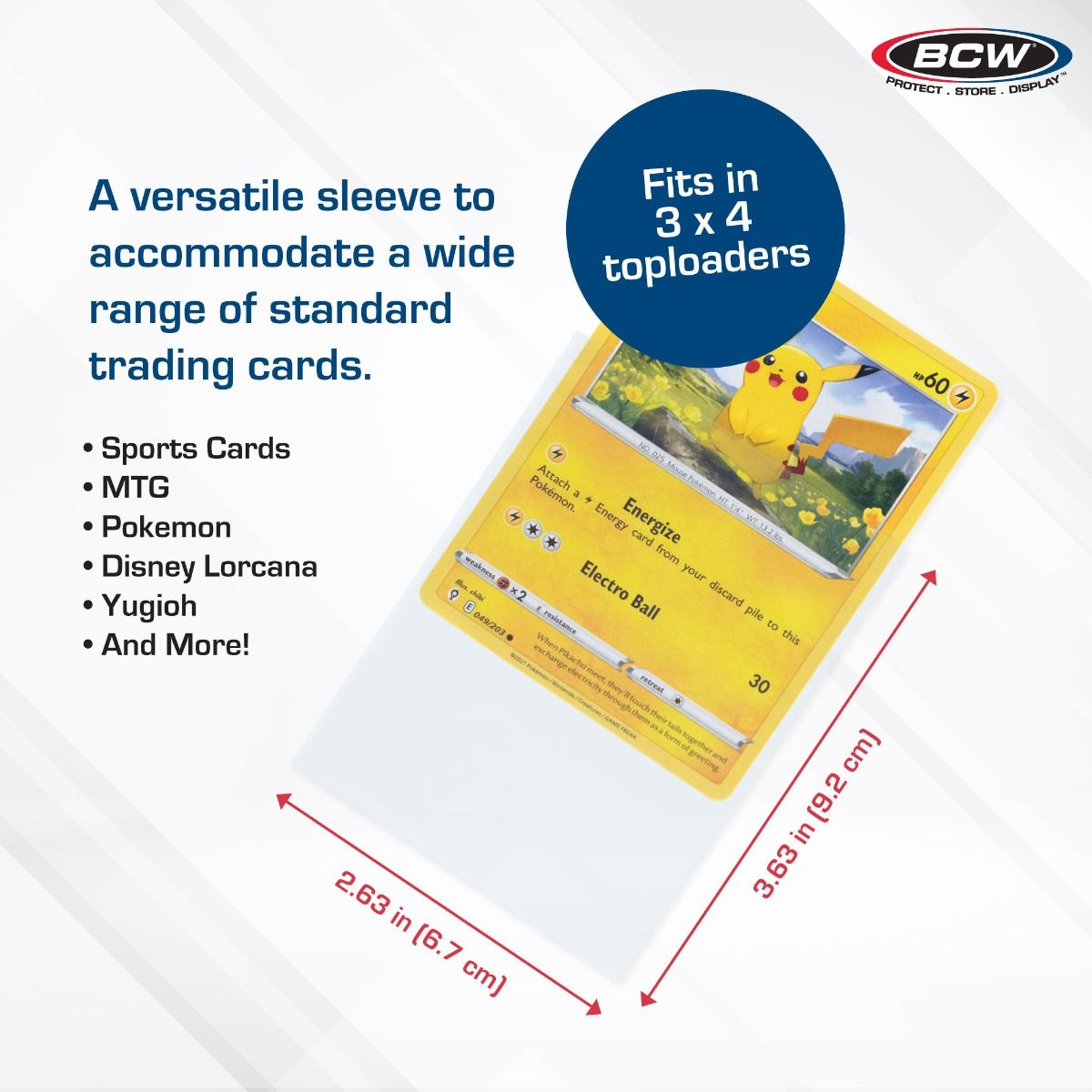 BCW Standard Card Sleeves - 100 Count