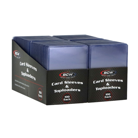 BCW 200 Count Card Sleeve and Toploader Combo Pack