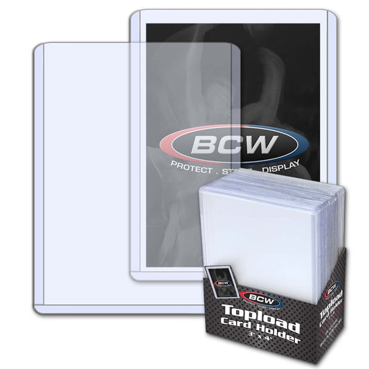 BCW 3x4 Topload Card Holder - Standard - 25 Count