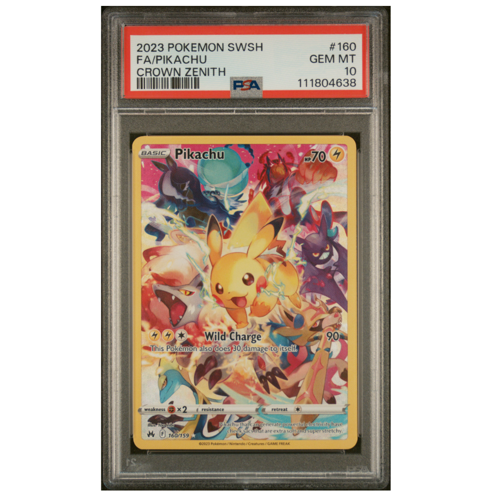 Pikachu #160 - PSA 10 - Crown Zenith