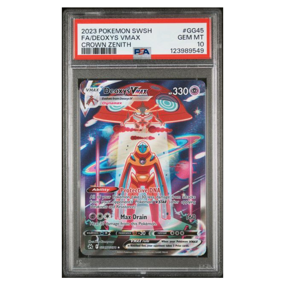 Deoxys VMax #GG45 - PSA 10 - Crown Zenith