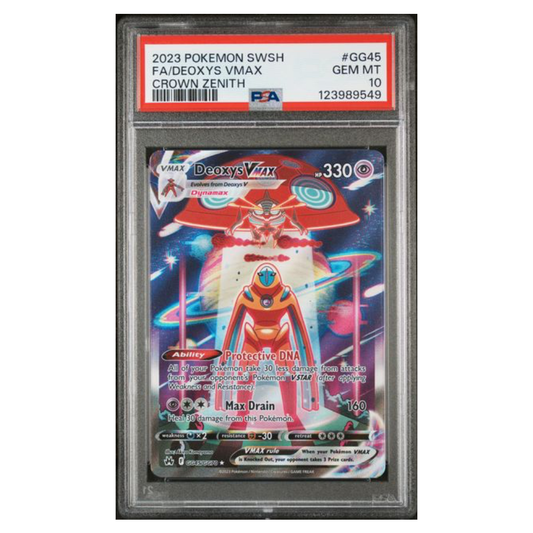 Deoxys VMax #GG45 - PSA 10 - Crown Zenith