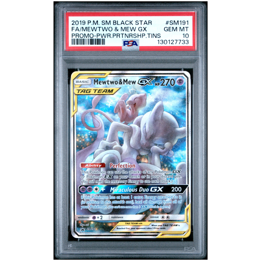 Mewtwo & Mew GX Promo #SM191 - PSA 10 - Sun & Moon Promo
