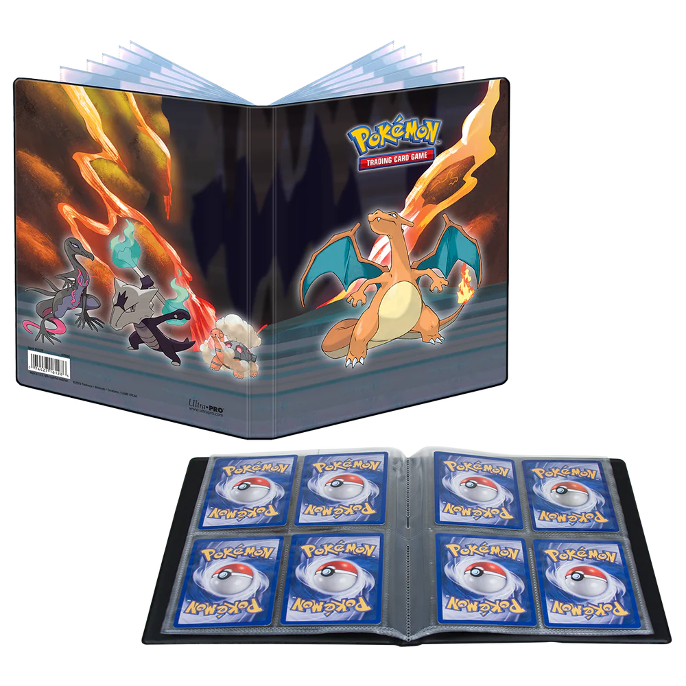 Ultra Pro Gallery Series Scorching Summit 4-Pocket Portfolio for Pokemon