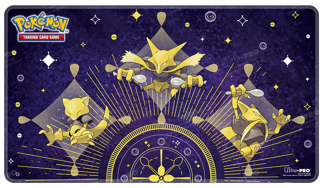 Abra Evolutions Stitched Playmat for Pokémon