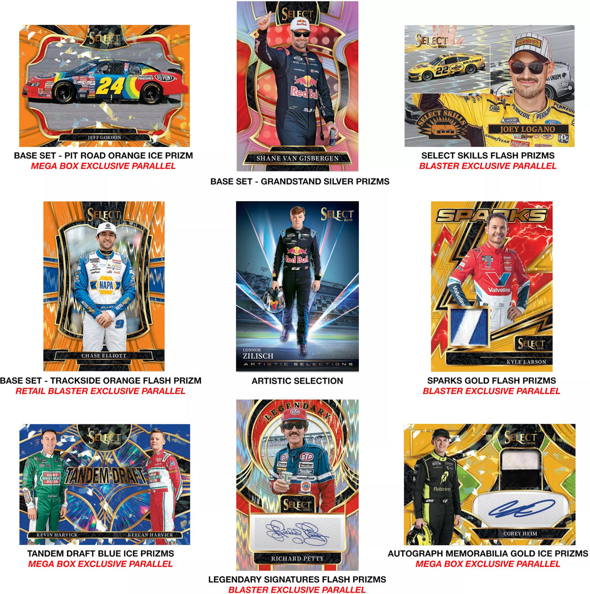 2026 Panini Select Racing Mega Box