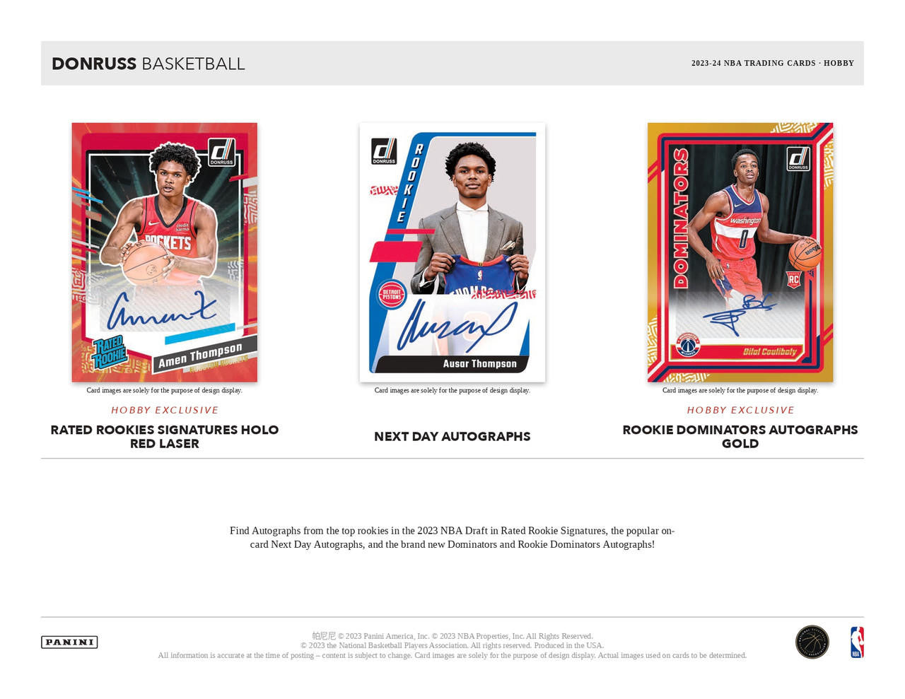 2023/24 Panini Donruss Basketball Hobby Box