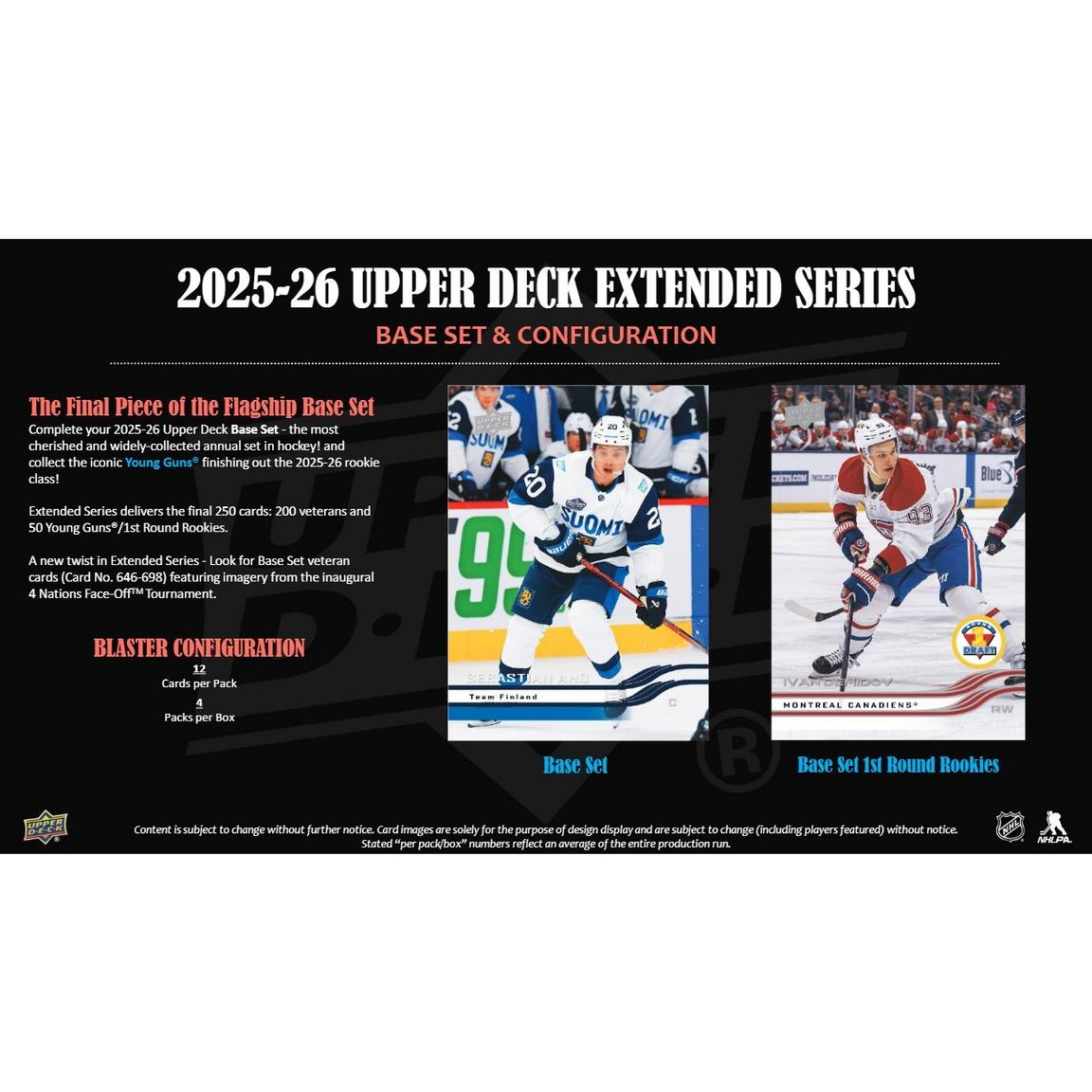 2025/26 Upper Deck Extended Series Hockey Blaster