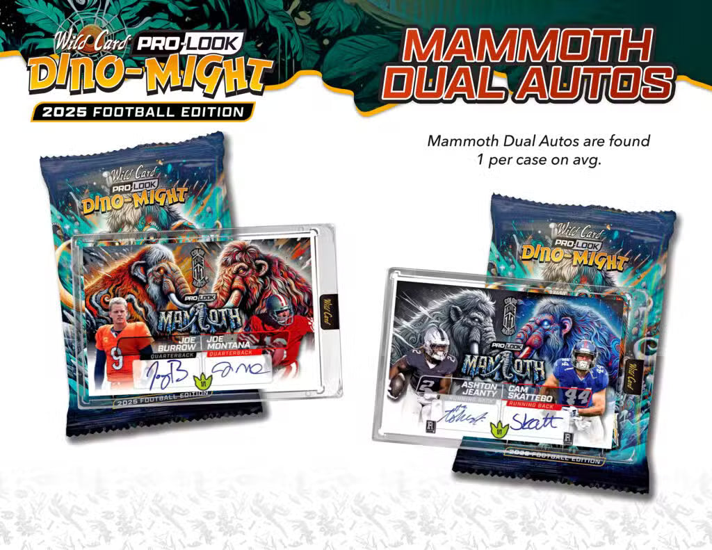 2025 Wild Card Dino-Might Pro-Look Football Hobby Box