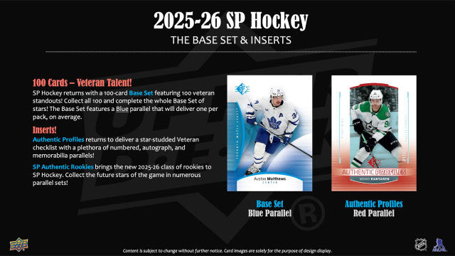 2025/26 Upper Deck SP Hockey Blaster Box