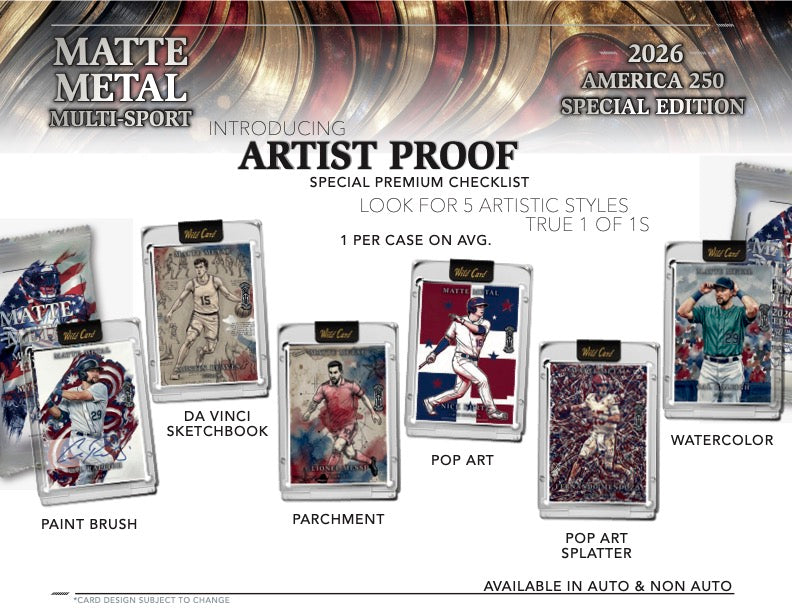 2026 Wild Card Matte Metal Multi-Sport – America 250 Special Edition