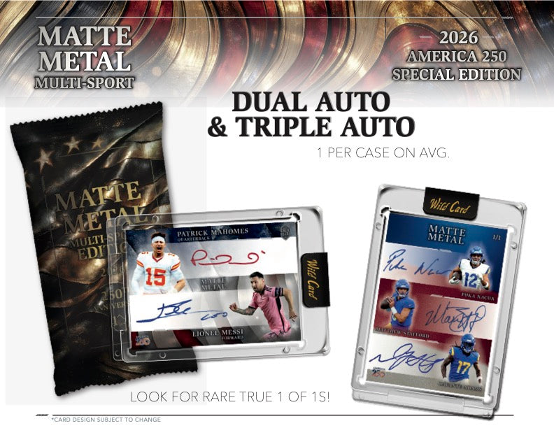 2026 Wild Card Matte Metal Multi-Sport – America 250 Special Edition