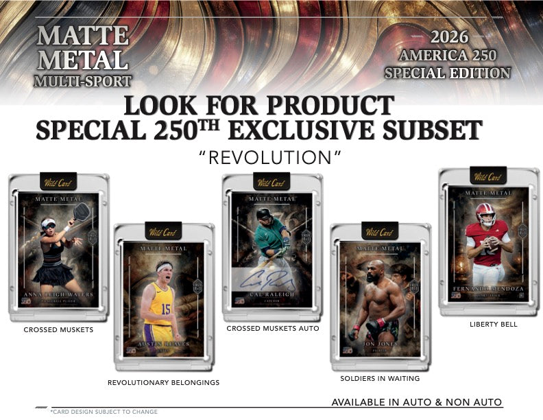2026 Wild Card Matte Metal Multi-Sport – America 250 Special Edition