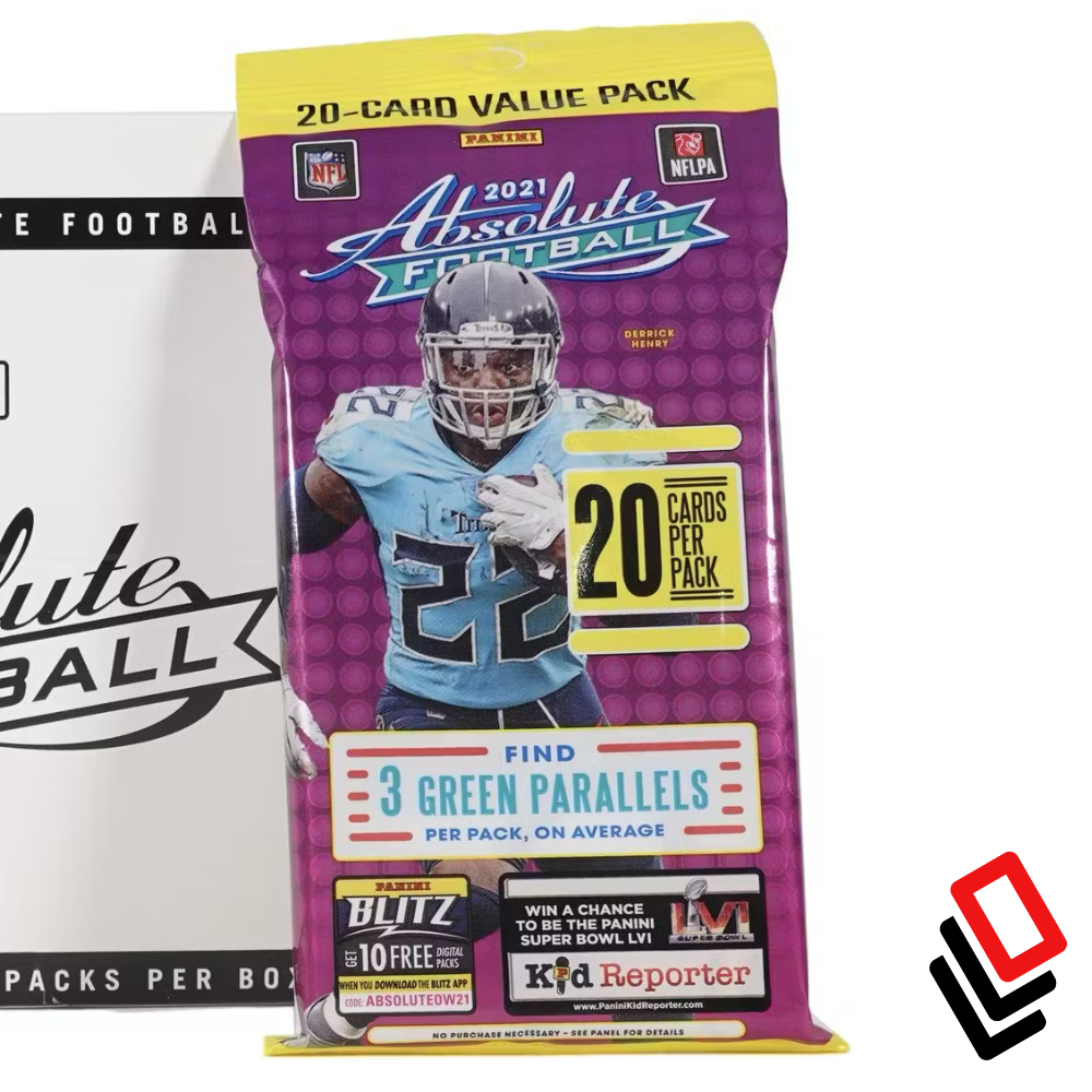2021 Panini Absolute Football Jumbo Value Pack (Green Parallels!) (KAB ...
