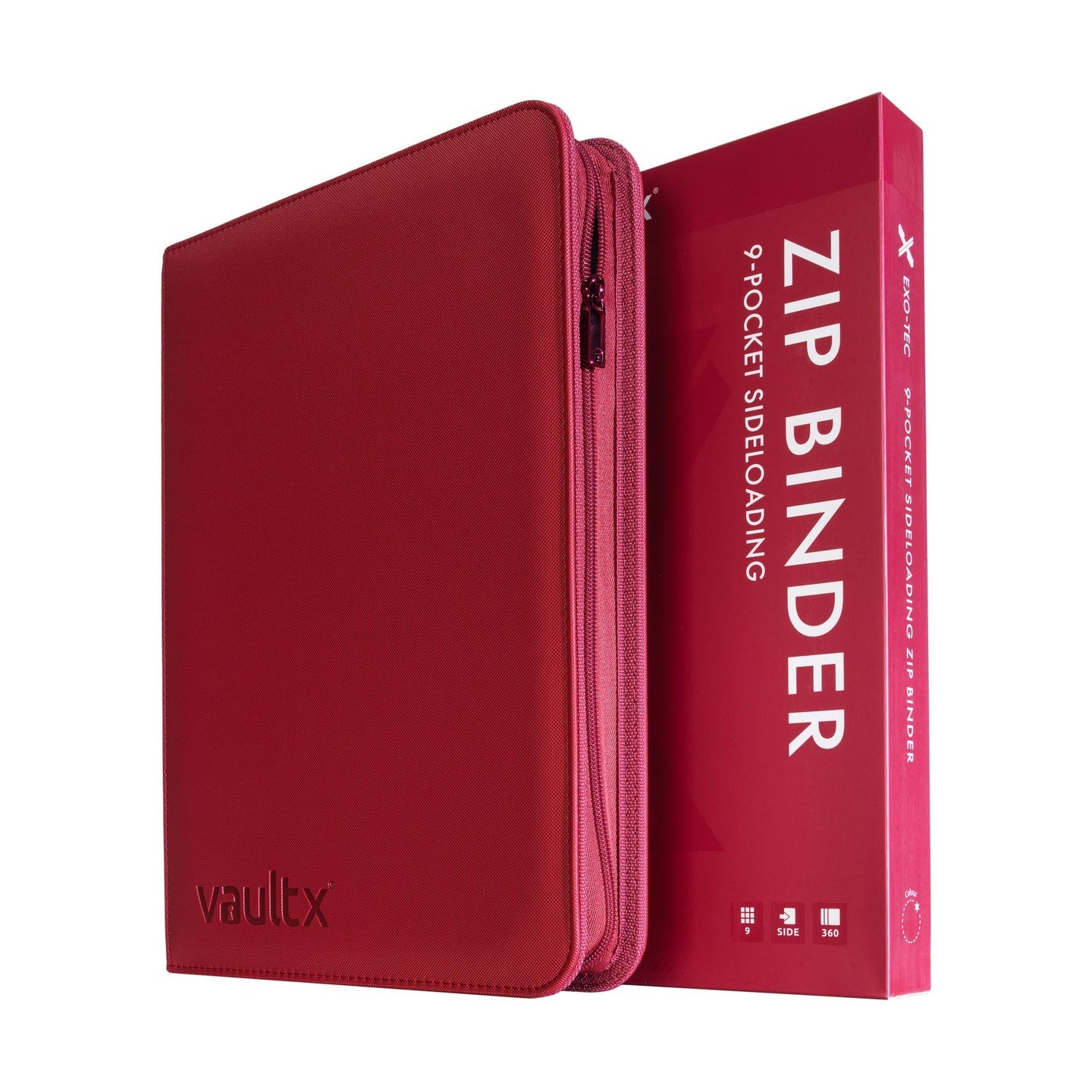 VaultX Zip Binder - 9 Pocket Exo-Tec Metallic Series