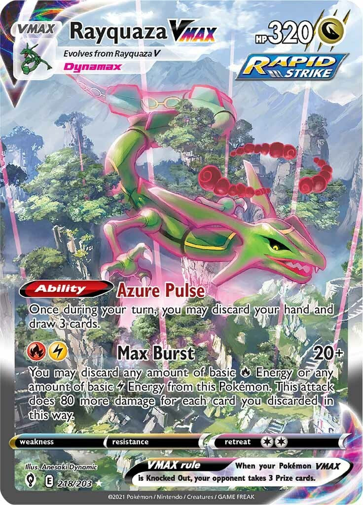 Rayquaza VMAX (Alternate Art Secret) [SWSH07 - 218/203]ScR