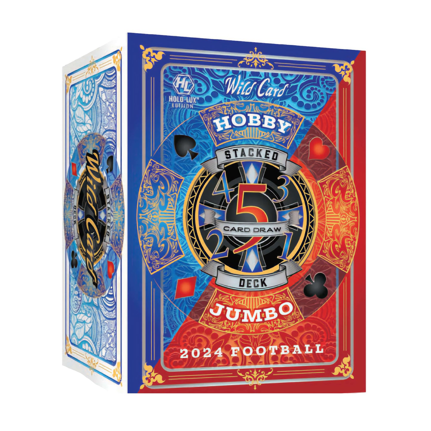 2024 Wild Card Five Card Draw Stacked Deck Football Hobby Jumbo Box