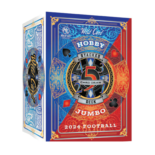 2024 Wild Card Five Card Draw Stacked Deck Football Hobby Jumbo Box