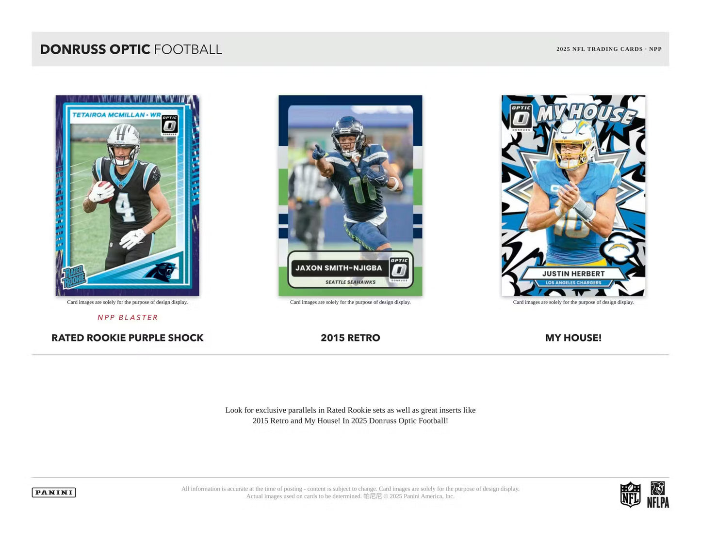 2025 Panini Donruss Optic Football Blaster Box (Purple Shock Parallels!)