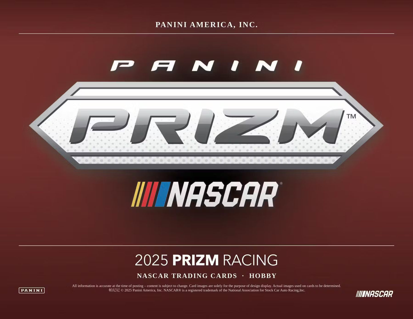 2025 Panini Prizm NASCAR Racing Hobby Box