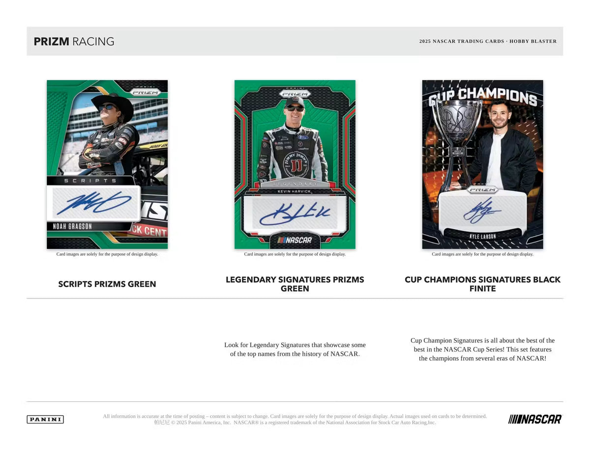 2025 Panini Prizm NASCAR Racing Blaster Box