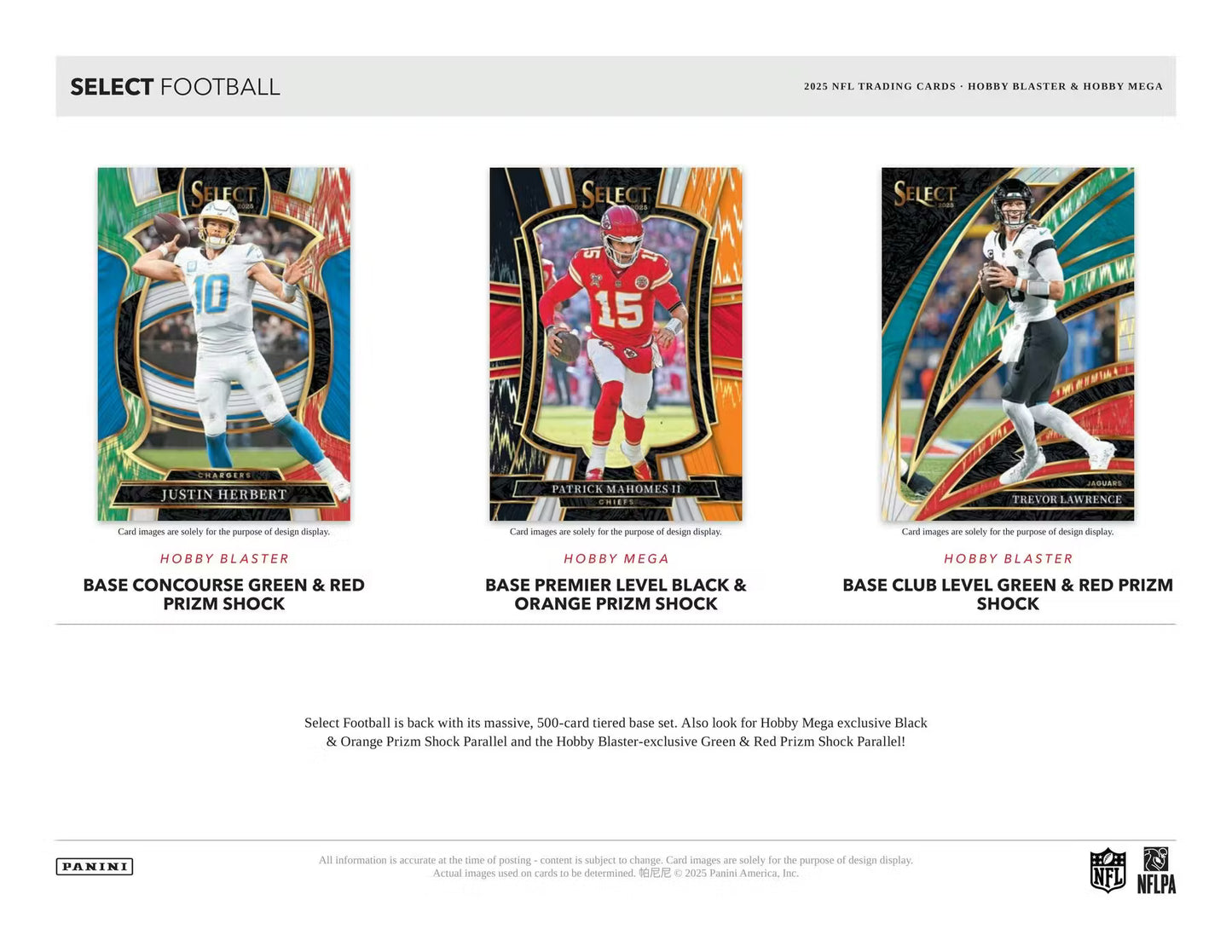 2025 Panini Select Football Mega Hobby Box