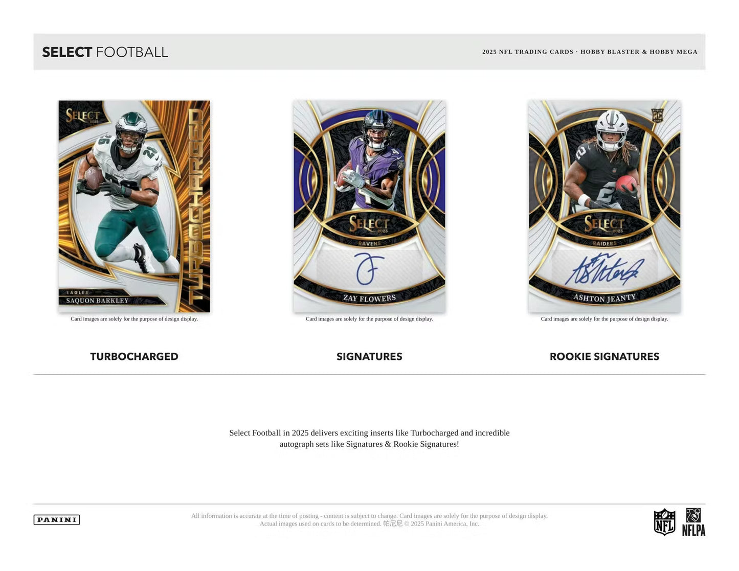 2025 Panini Select Football Mega Hobby Box