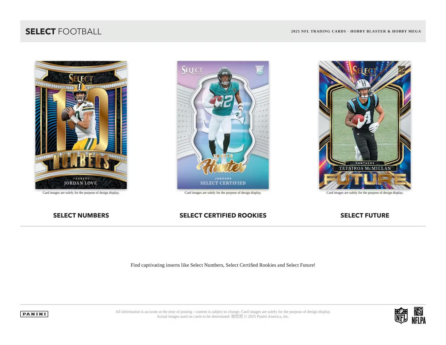 2025 Panini Select Football Mega Hobby Box