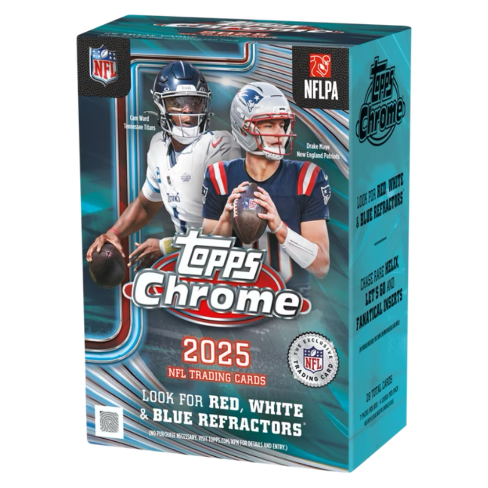 2025 Topps Chrome NFL Football Blaster Box
