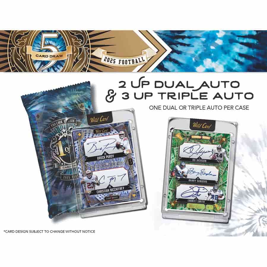 2025 Wild Card 5-Card Draw Football Pro-Look Edition Hobby Box